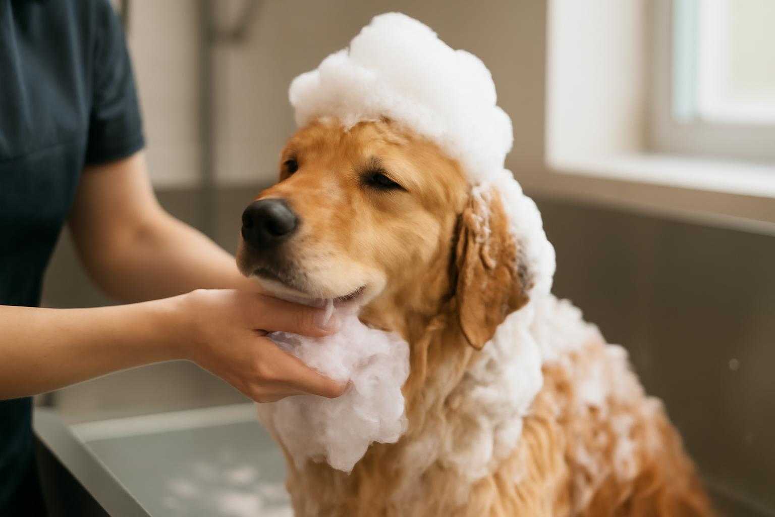 犬のシャンプーを泡立てネットで完璧に！プロが教える効果的なコツ
