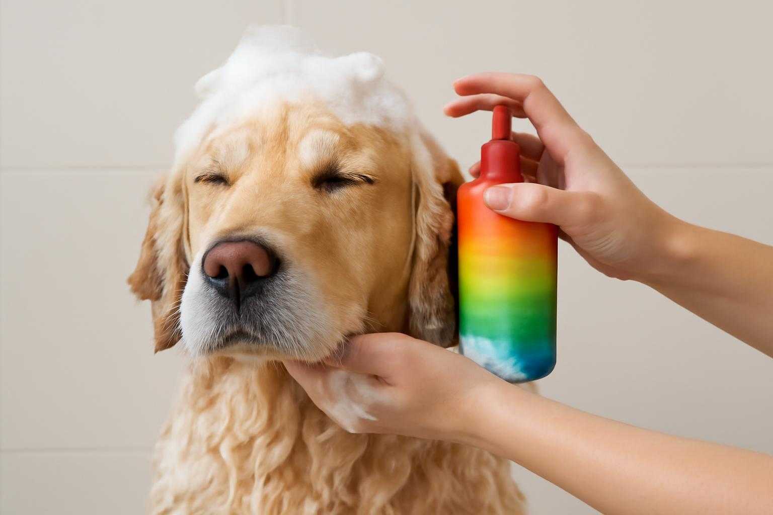 犬のシャンプーの泡立てはポンプで簡単に!100均活用で節約テク